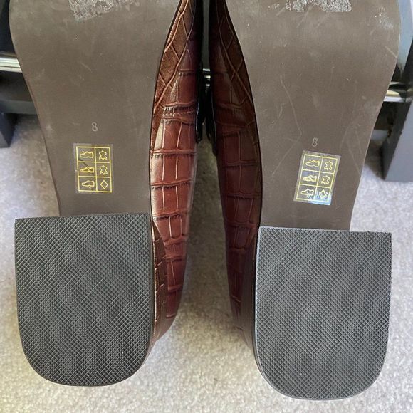 JEFFREY CAMPBELL Women Student Platform Croc Embossed Leather Loafers - NEW NWOB - Picture 10 of 10